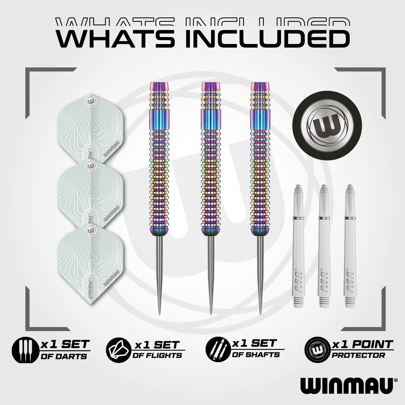 Winmau Solaris Urban - Juego de Dardos de Punta de