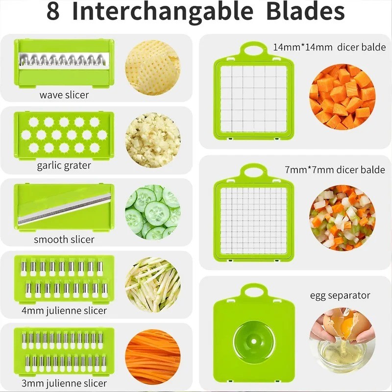 Advanced Wave Cut Vegetable Cutter for Kitchen Prep – Multifunctional