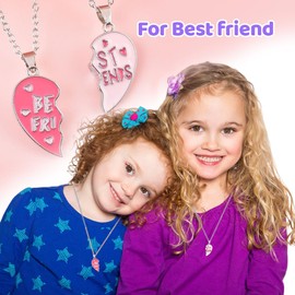 Cosysparks Bff Chains for 2, Best Friend Necklace, Magnetic Friendship Chains, BFF Necklace for 2 Girls, Sisters, Anniversary, Christmas, Birthday Gifts