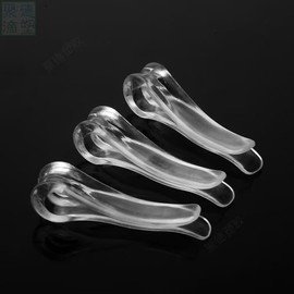 100Pcs U Shaped Plastic Alligator Clips Shirts Folding Clips Garment Clips Clothespins for Ties Socks Pants Clothes Pins Home Laundry Storage and Organization (Transparent)