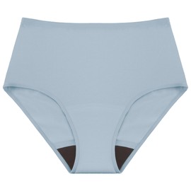 AIRCUTE AIRCUTE Washable Urinary Incontinence Potective Underwear for Women Leak Proof Absorbent Cotton Panties 60ML 1 Pack (Baby Blue, Medium)