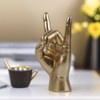 Elqater Rock Hand Gesture Statue Rock Music Art Craft Finger