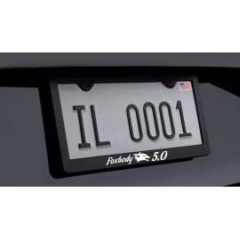 RED COBRA Foxbody Mustang License Plate Frame Black Metal Fits Mustang 1979 - 1993