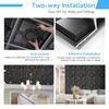 STICKGOO Black Drop Ceiling Tiles 2ft x 2ft, Glue Up