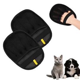 AOOTUERL Pack of 2 Pet Hair Remover Gloves, Fur Gloves, Cat, Upgraded Fur Magnetic Glove, Pet Hair Remover Glove, for Dogs and Cats Washing, Removing Hair and Care