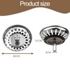 2 Pack Stainless Steel Kitchen Sink Strainer, Kitchen Sink Plug