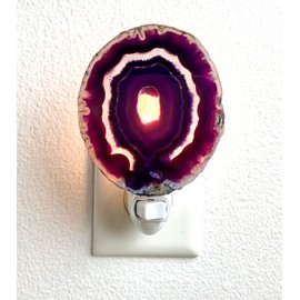 Agate Night Light (Purple)