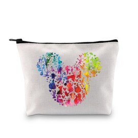 BDPWSS Cartoon Mouse Makeup Bag Magic Kingdom Gifts Mouse Themed Vacation Trip Gift Fairytale Fans Cosmetic Bag (Cartoon Mouse bag2CA)