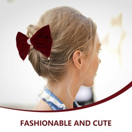 LIFKOME French Bow Hair Clips Chic Vintage Hair Accessories for Women Large Bowknot Design Secure for Weddings and Formal Occasions