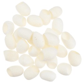 Healvian 100pcs Skin Care Scrub Mitts Natural Silk Balls for Exfoliation Blackhead Removal and Face Cleaning