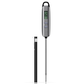 ANSTA Super Fast Meat Thermometer Silver Instant Read Digital with Swivel Head
