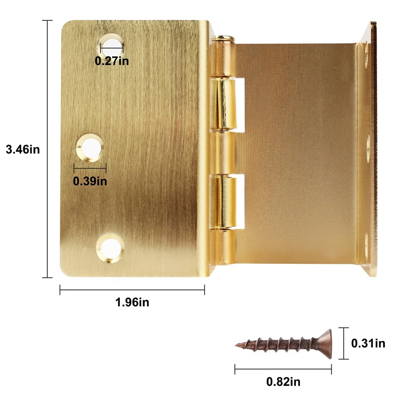 Handicap Expandable Door Hinges, Offset Hinges for Doors 3.5 in