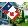 Acadia Canada Friendship Flag,3x5 FT Acadian Canadian Flag,36x60 Inch Large