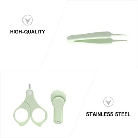 Vaguelly 1set Nail Care Boy Girl Grooming Cute Owl Clipper and Ergonomic Handles for Newborns and Toddlers Includes Tweezers and Manicure Tools