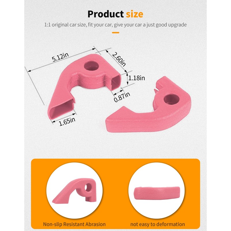 Hoolcar Front Bumper Tow Hook Covers Rubber Tow Hook Sleeve