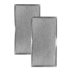 Air Filter Factory 7-1/2 x 15 x 3/32 Inches Range Hood Aluminum Grease Filters 2-Pack