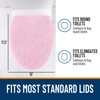 OLANLY Soft Chenille Bathroom Toilet Lid Cover, Machine Washable Seat