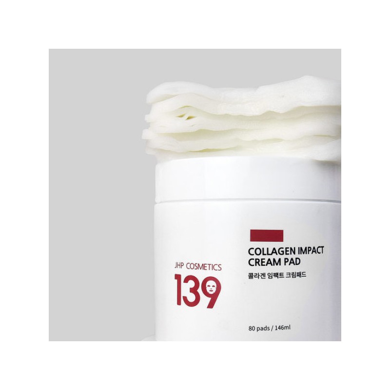 JHP139 콜라겐 임팩트 크림패드 80매 2개 /에센스앰플패드 JHP139 Collagen Impact
