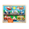 Melissa & Doug Vehicle Jumbo Knob Puzzle, Wooden Peg Puzzle