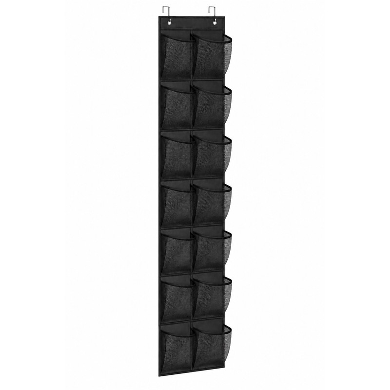 Over-the-Door Shoe Organizer for Space-Saving Storage – Foldable Mesh Pockets