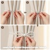 4 Set of Bow Curtain Tiebacks, Pearl Bow Curtain Holders,