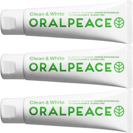 Oral Peace Clean & White Toothpaste & Oral Care Gel, 2.8 oz (80 g), Set of 3