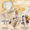 UUYUUY - Estuche de maquillaje para cambiador, blanco, beige (Beige
