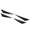 6Pcs Front Bumper Lip Spoiler Anti Collision Carbon Fiber Side