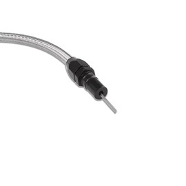 Aflle Racing Stainless Steel Flexible Transmission Dipstick Fits GM Chevy SBC BBC TH350 TH400 Turbo Black