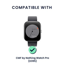 kwmobile Kunstleder Ersatzarmband kompatibel mit CMF by Nothing Watch Pro (D395) Armband - Sportarmband aus Kunstleder und Silikon mit Uhrenverschluss