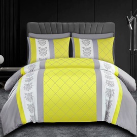 Lazzaro Single Duvet Cover Set - Premium Microfiber Duvet Cover Single (135 x 200 cm) 2 PCs - Ultrasoft Hypoallergenic Reversible Bedding Set With Zipper Closure