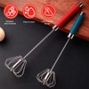 2 Pack Hand Egg Whisk Beater, Stainless Steel Mini Hand