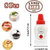 8 Pcs Mini Condiment Squeeze Bottles,25ml Condiment Squeeze Bottle,Plastic Portable