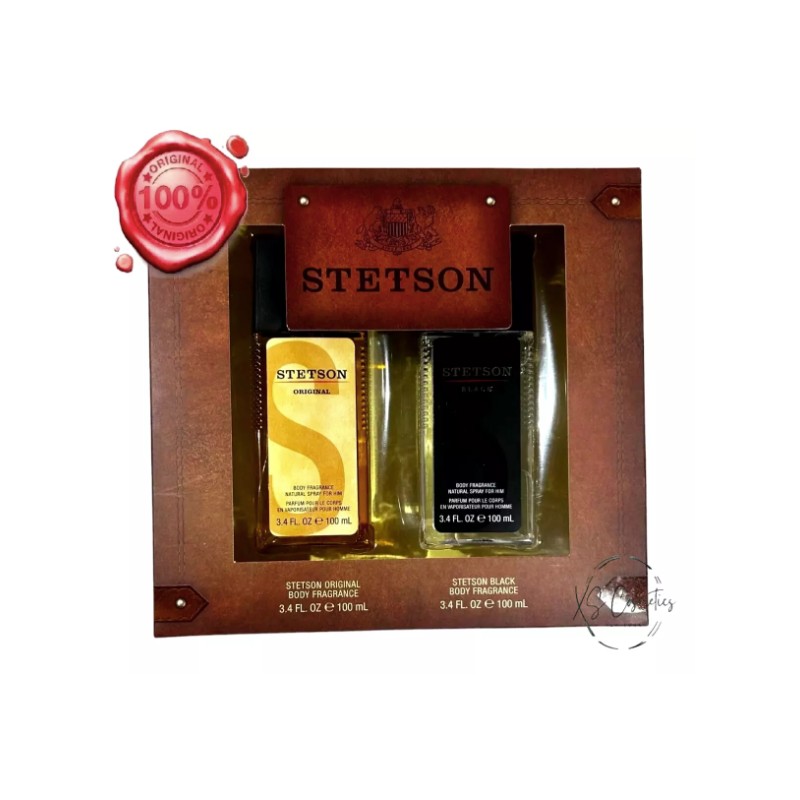 STETSON SET 2Pc's Original + Black (3.4 fl oz Body
