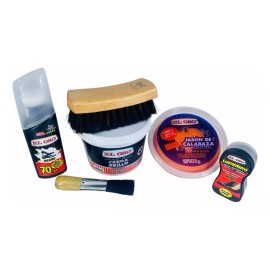 El Oso Kit Bolero Limpiar Lustrar Calzado De Piel Negro El Oso 500g