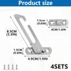 Musiook 4 PCS Window Safety Restrictors, Window Restrictors for UPVC,
