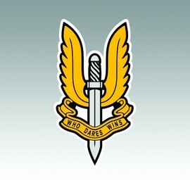 RDW Special Air Service SAS Insignia V2 Sticker - Die Cut - Decal British Military Special Forces 1.25" x 2.32"