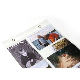 Transparent Photo Curtain with 20 Pockets in 10 x 15 cm Format, Fits Postcards and Photos, Both Landscape and Portrait