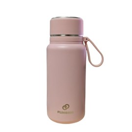 Flinbius Insulated Water Bottle with Handle,Stainless Steel,One click opening,stainless steel insulated bottle (Pink)