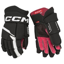 CCM Next Ice Hockey Gloves Senior (Black/White, Size: 14)