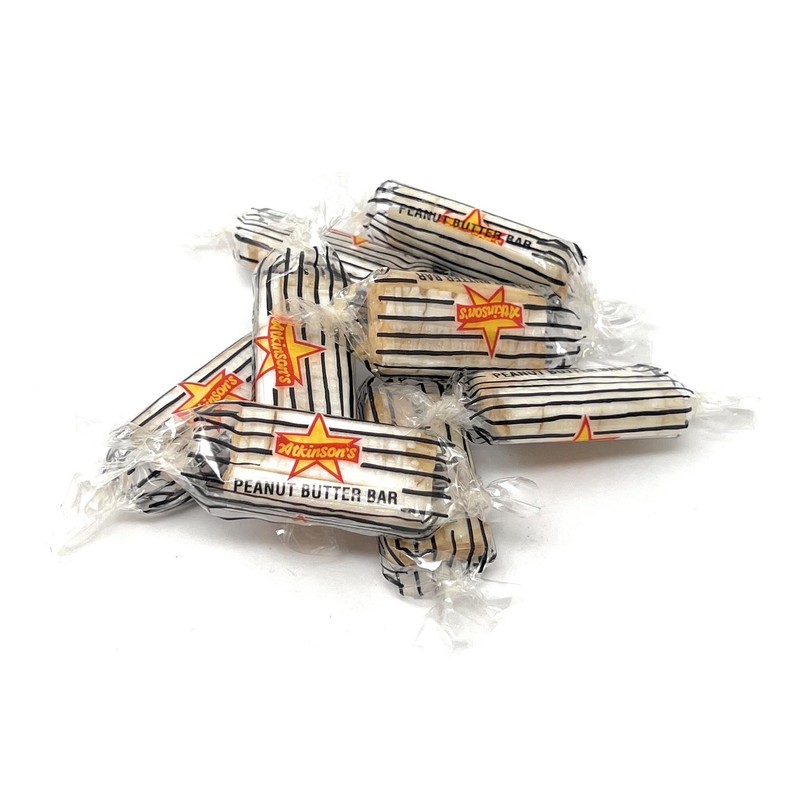 Atkinson Atkinson Wrapped Bulk Candy Bars, Peanut Butter, 1 Pound
