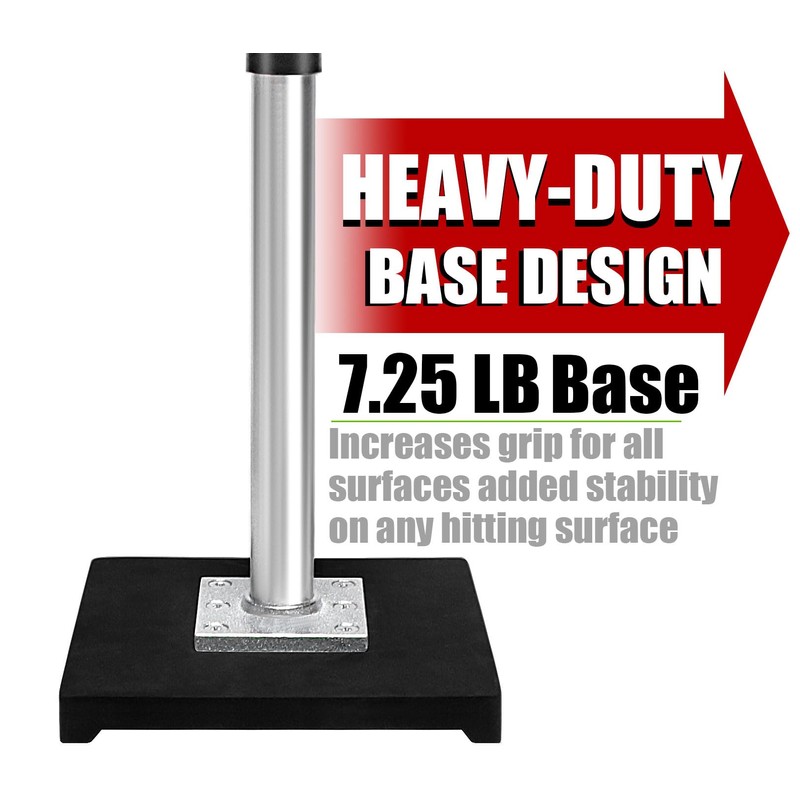LOMGWAYS Baseball/Softball Batting Tee-Adjusts from 23"-36", Premium Portable Baseball tee