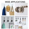 Pack of 6 Coat Hooks, Bolatus Coat Hooks, Gooseneck Hooks,