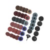 INFINAUTO 42 Pcs Sanding Discs Nylon Roll Lock Surface Coarse