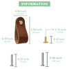 DOXILA Leather Drawer Pulls - 6PCS Door Handles for Furniture