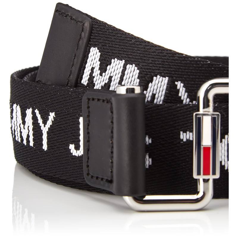 Tommy Jeans Women's Tjw Essential Webbing Belt, black