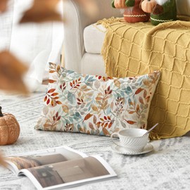 Artoid Mode Leaves Autumn Cushion Cover, 30x50 cm Fall Decorative Pillow Case Cover Sofa Living Room Outdoor Decor
