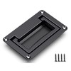 YUDTKK Zinc Alloy Recessed Pull Handle Container Handle Black Flush