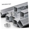 IWOWHERO 50pcs Square Tube Inserts Threaded Nuts for Metal Quick