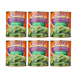 Glory Foods Seasoned Southern Style Green Beans (6 Pack, Total of 162oz)